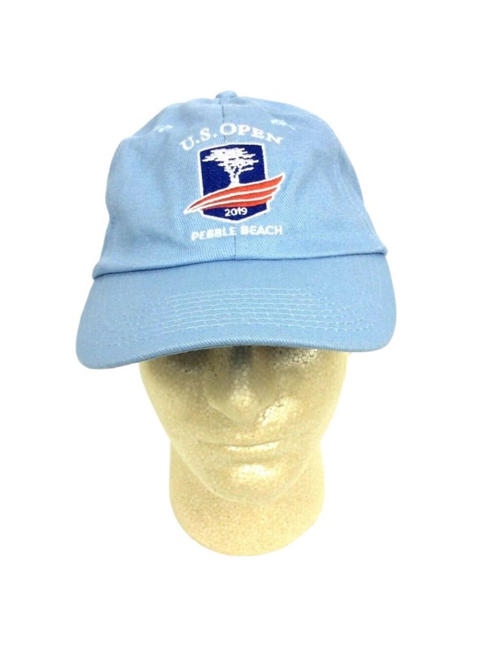 U.S. Open Pebble Beach 2019 Pale Blue Hat Cap Embroidered USGA Adjustable